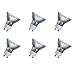 Promotion: Halogen 50 Watt, GU10 Base, 120 Volt, MR16 With UV Glass Cover, W50MR16/FL/GU10, 6 Pack (50W)