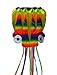 Weifang New Sky Kites Frameless Parafoil Large Rainbow Octopus with String and Handle, Beautiful colors in the sky
