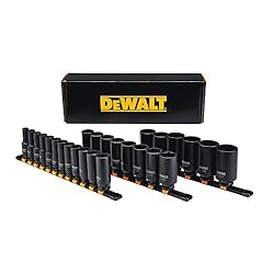 DEWALT Deep Impact Socket Set, 19-Piece, 1/2" Drive