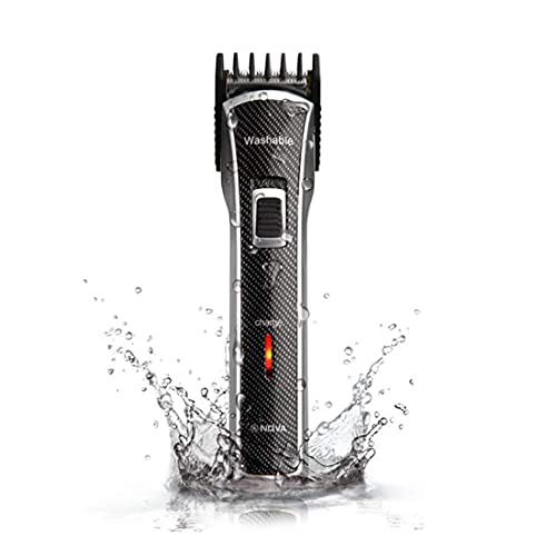 Nova NHT - 1020 Waterproof & Rechargeable Cordless: 30 Minutes Runtime Beard Trimmer for Men (Black)