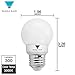 Triangle Bulbs T90020 (Pack of 2) G16 Decorative Globe Light Bulbs 300 Lumen 5-watt LED Light Bulb with E26 Base, Color 3000K, Dimmable, UL Listed, Energy star certified,