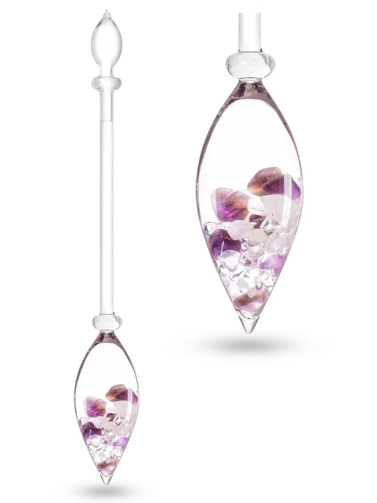 VitaJuwel Gemstone Vial Wellness with Amethyst, Rose Quartz & Clear Quartz - Balance, Relaxation & Clarity — image 1