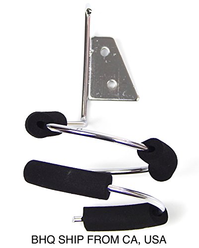 1pc Blow Dryer Double Ring Metal Wall Mount Holder Black