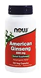 NOW Foods American Ginseng, 100 Capsules, 500 mg
