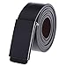 Vbiger Business Leather Belt for Men Matte Black Plaque Buckle