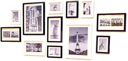 Wooden Photo Picture Wall Frame Collage Set Of 12 Modern Black White Amazon Co Uk Home Kitchen Wooden Photo Picture Wall Frame Collage Set Of 12 Modern Black White Amazon Co Uk Home Kitchen