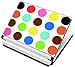 Meffort Inc 15 15.6 Inch Laptop Notebook Skin Sticker Cover Art Decal (Included 2 Wrist pad) - Multi Color Polka Dot