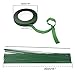 SONGZIMING 3 Rolls Flower Paper Tape with 50 Pieces Floral Stem Wire 16 Inch for Bouquent Stem Wrapping and Crafts, Dark Green