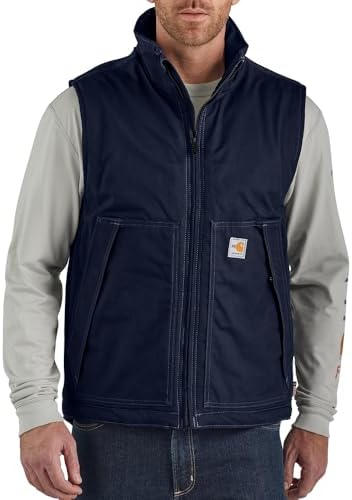 Carhartt Men's Flame Resistant Quick Duck Vest Outerwear, -dark