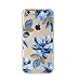 iPhone 6/6S Case,Blingy's Transparent Floral Pattern Style Series TPU Clear Case for Apple iPhone 6/6S (4.7