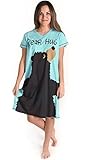 Bear Hug-Bear V-Neck Nightshirt by LazyOne, Blue, Small/Medium