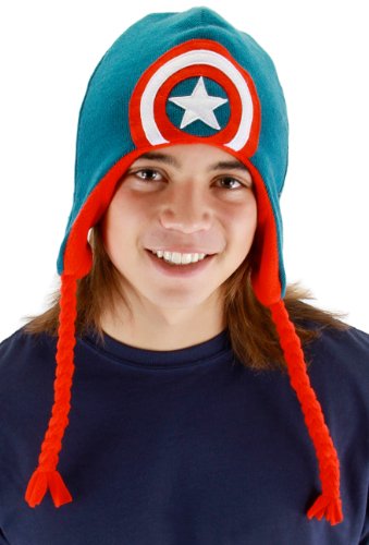 elope Marvel Men's Captain America Shield Laplander Hat