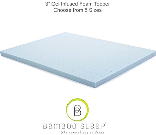 Bamboo Sleep 3" Gel Infused Foam Mattress Topper (California King)