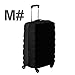 Cosmos® Black Color Stretch Fabric Luggage Suitcase Protector Cover fits Most 22