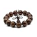 Zen Dear Unisex Natural Silkwood Tibetan Buddhism Meditation Prayer Bead Necklace Japa Mala Beads Bracelets (15mm x 15 Beads)