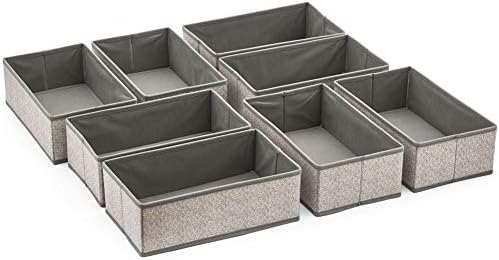 Amazon Com Ezoware Set Of 8 Drawer Divider Bins Closet Dresser