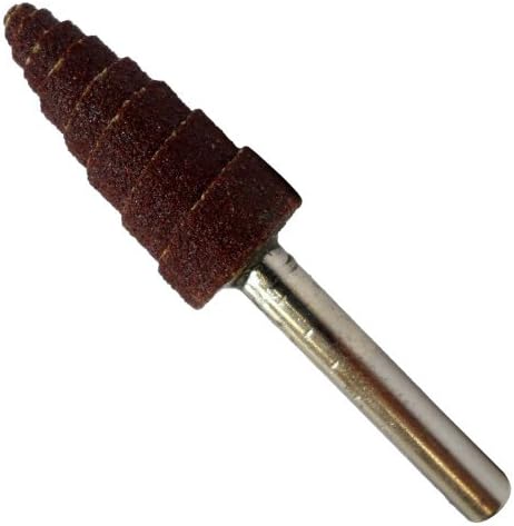 Cone Shaped Sanding Drum On 1/4" Shank : ( Pack of 3 Pcs )