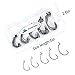 FISHFUNN Premium Fishing Hooks, 50PCS Special Barb Fishhooks with High Carbon Steel, Bait Worm Fish Hook with Plastic Box, for Freshwater/Seawater (5 Sizes:# 2, 1,1/0, 2/0, 3/0)