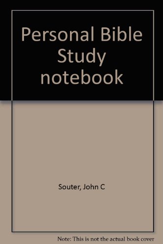 Personal Bible Study notebook 0842348174 Book Cover