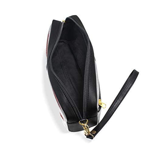 XLING Pencil Case Vintage Paris Eiffel Tower Umbrella Leather Pen Pencil Case Box Pouch Zipper Makeup Cosmetic Bag Travel