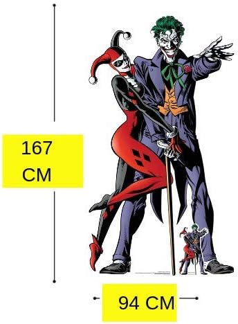 Star Cutouts Ltd SC1370 Harley Quinn and The Joker Classic Couple Double Cardboard Cutout/Standee DC Comics 167cm Tall 94cm Wide - Image 3