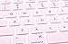 HRH Silicone Keyboard Cover Skin for MacBook Air 13,for MacBook Pro 13/15/17 (with or w/Out Retina Display, 2015 or Older Version),for iMac Older USA Layout,Light Pink