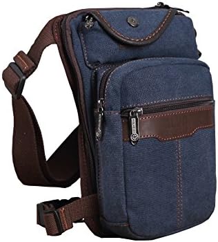 Aiphun Mens Tactical Fanny Pack Canvas Waist Bag Army Drop Leg Bag Thigh Bags Large Waist Pack Hiking/Runnig/Fishing/Hunting/Climbing/Cycling/Camping/Travel/Sport