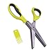 Koolife Herb Scissors Multifunctional Kitchen Shear with 5 Blades and Cleaning Comb