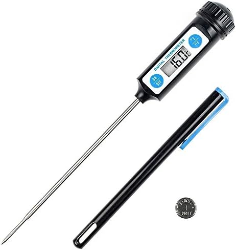 Anpro Thermomètre de Cuisson,Thermomètres de Cuisine Thermomètre Numérique Digital avec Sonde Longue et LCD Ecran pour Nouriture, Viande, Huile, Lait, Vin, BBQ et Eau Chaude - Noir - Cuisine A Vivre Anpro Thermomètre de Cuisson,Thermomètres de Cuisine Thermomètre Numérique Digital avec Sonde Longue et LCD Ecran pour Nouriture, Viande, Huile, Lait, Vin, BBQ et Eau Chaude - Noir