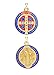 IntercessionTM Saint Benedict Color Medal (Golden - Extra Large - 1-3/4 Inches)