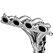 DNA motoring HDS-HA90-41 Stainless Steel 4-1 Header Exhaust Manifold