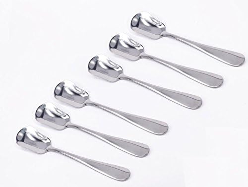 Set of 6 Stainless Steel Ice Cream Spoon Dessert Spoon