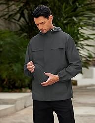 COOFANDY Men's Rain Jacket Waterproof Lightweight