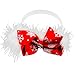 Habibee 2 Packs Baby Girls Headbands Christmas Hair Bows Bands for Girl Feather and Flower Hair Accesories