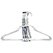 BriaUSA Metal Clothes Hangers 50 Pack Silver Color Galvanized Wire Hangers Length 16 inch Thickness 13 Gauge