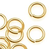 Beadaholique Brass JUMPLOCK Jump Rings 8mm Diameter 16 Gauge Thick (50)