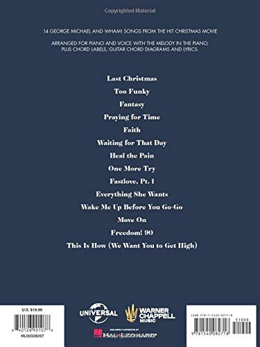 Last Christmas Music From The Motion Picture Soundtrack Piano Vocal Guitar Amazon Fr Michael George Wham Livres Anglais Et Etrangers