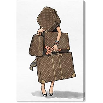 The Oliver Gal Artist Co. Fashion and Glam Wall Art Canvas Prints, Bags-Orange' Home Décor, 10