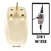 OREI 3 in 1 UK Travel Adapter Plug with USB and Surge Protection - Grounded Type G - Great Britain, Hong Kong, Singapore & More