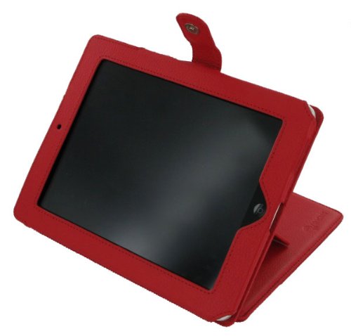 rooCASE Executive Leather Folio Case for iPad 1st Generation (Red)