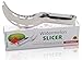 FUCELLA Supreme Watermelon Slicer & Corer | 100% Stainless Steel Melon Cutter Tongs | Ergonomic Grip & Lightweight Construction | Fast & Safe Fruit Slicer Server | For Cantaloupes, Honeydews & More