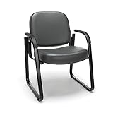 OFM Reception Chair with Arms - Anti-Microbial/Anti-Bacterial Vinyl Guest Chair