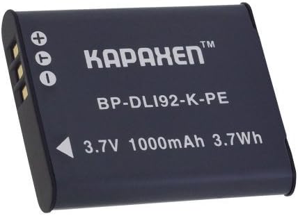 Kapaxen D-Li92 Li-Ion Battery Pack for Select Pentax / Ricoh Cameras