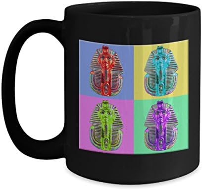 Ancient Egypt's King Tut (Tutankhamen) Pop Art: Ceramic Coffee Mug
