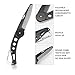 Stainless Steel Beard Comb Folding for Men,Taykoo Beard and Mustache Styling Comb Folding Pocket Mental Comb