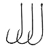 JSHANMEI Bait Holder Fishing Hooks Black Barbed Shank Beak Bait Holder Hook with 2 Baitholder Barbs Jig Fish Hooks (Pack of 100)