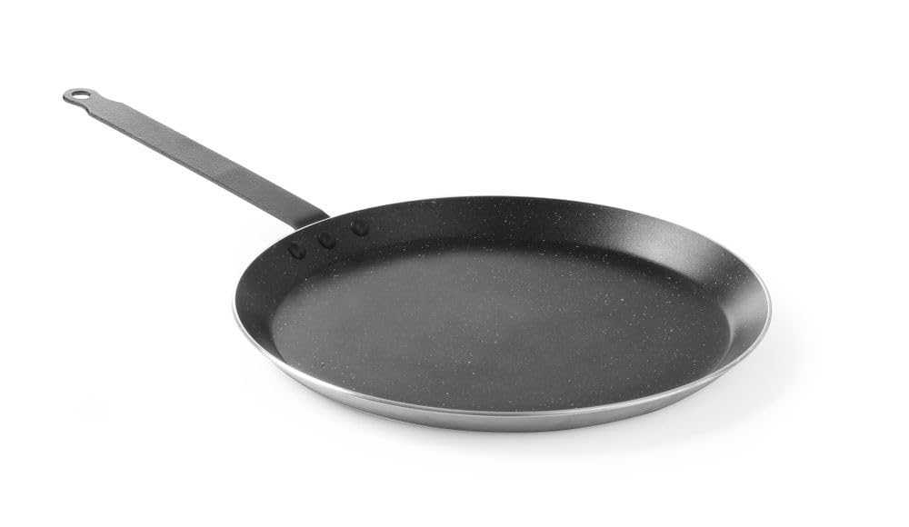 HENDI 627686 Crêpes pan, Marble Professional, 320 x (H) 20 mm, Black