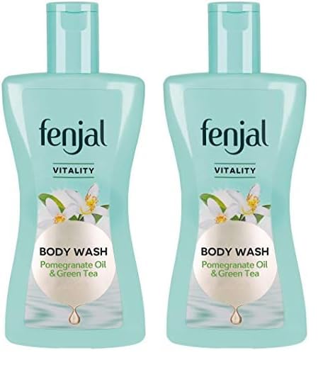 fenjal Vitality Body Wash Pomegarante Oil & Green Tea, 200 ml (Pack of 2)