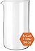 Cozyna Universal, 1L | 34oz, Borosilicate Spare Glass Carafe Beaker for All Brands French Press Coffee and Espresso Maker, 8-cup