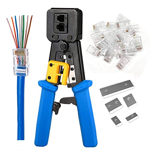RJ45 Crimping Tool Crimper For Cat6 Cat5 Cat5e RJ45 Pass